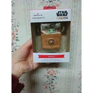 Hallmark Christmas Ornament Star Wars The Mandalorian The Child Grogu In Bag